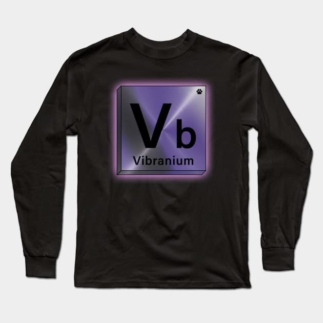 Vibranium Element Long Sleeve T-Shirt by Apgar Arts